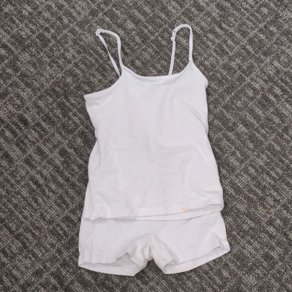 The Children's Place White Pajama Matching Set